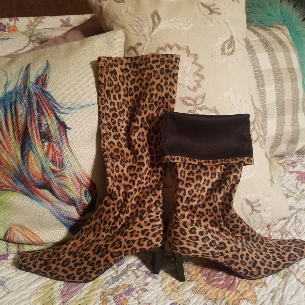 Leopard Boots